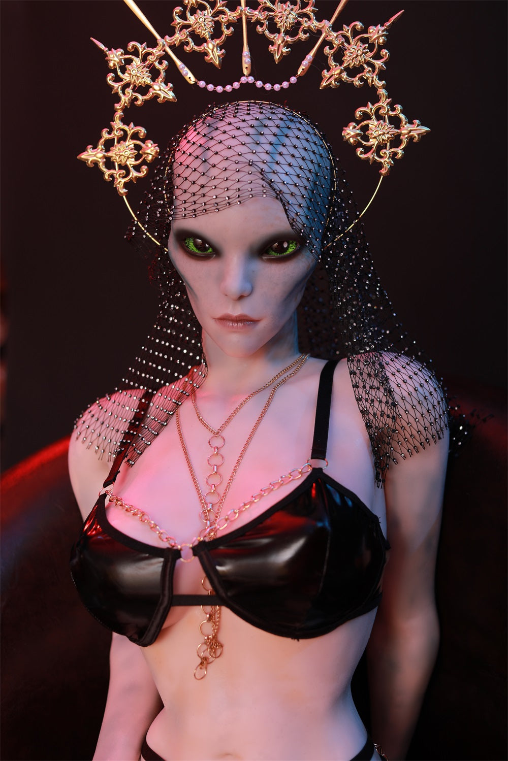 153cm Full Silicone love Doll Spouse Alien Elf partner #62