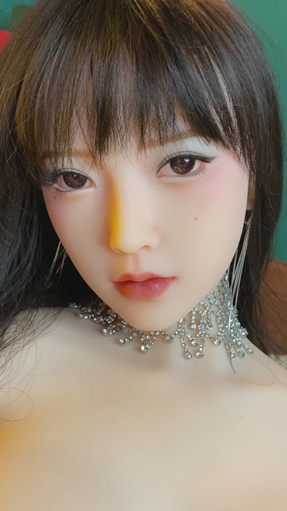 165cm Female Sex Dolls for Men, Big Breast, Light Brown, TPE, Brown Eyes, Brown Wig and Random Wig